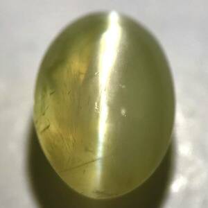 (天然クリソベリルキャッツアイ1.571ct)m 約7.1×5.0mm ルース 裸石 宝石 ジュエリー chrysoberyl cats eye i