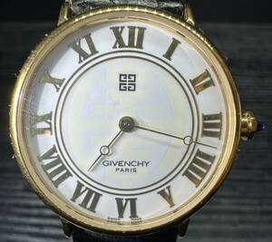 腕時計 GIVENCHY REG 1298 384 20548K 1 ONE JEWELS STAINLESS STEEL WATER RESISTANT 3ATM ジバンシイ 24.62g メンズ 9D222WA