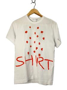 COMME des GARCONS SHIRT◆Tシャツ/S/コットン/WHT/S26114