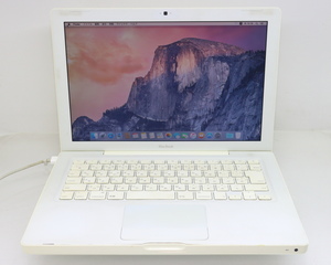 Apple MacBook A1181/13.3/Core2Duo 2.13GHz/Mid2009/2GBメモリ/HDD160GB/バッテリーNG シャットダウン不良/OS X Yosemite ジャンク #1124