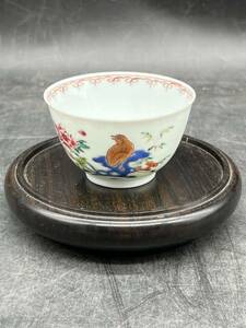 r6051011 中国美術　茶道具　茶碗　色絵茶器