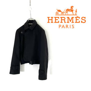 HERMES エルメス カシミヤ ダブル フェイス ブルゾン ジャケット size 34 0211149