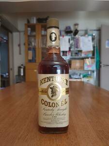 【即決 激レア古酒】KENTUCKY COLONEL 4YEARS OLD 86PROOF ケンタッキーコロネル ウィスキー特級 43度 箱なし 750ml 70年代もの 自宅保管品