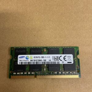 オ26 SAMSUNG ノートPCメモリ 8GB 2Rx8 PC3L-12800S 1枚　