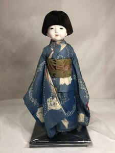 人形工房　久楽朋　市松人形 日本人形 希少　唯一無二　正絹平織　男の子　45cm