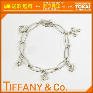 FR62■ [送料無料/中古品] ティファニー TIFFANY & CO. エルサ・ペレッティ 5チャーム ブレスレット SV925 シルバー 箱付き