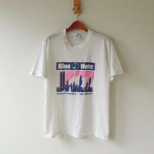 ブルーノート 90s ヴィンテージ Tシャツ JAZZ USA製 白 M (t-45)