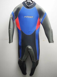 USED ウェットスーツ 5mm メンズ 173cm/65kg 平置きサイズ:胸囲45cm腹囲37cm尻囲44cm ランク:A ダイビング用品[N56053]