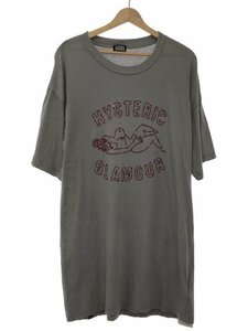 HYSTERIC GLAMOUR ヒステリックグラマー 21SS MISS HYSTERIC刺繍 ワンピース グレー F IT8Y6G4SHI8W