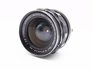 p138 MINOLTA LENS MC W.ROKKOR-HG f35mm f2.8 USED