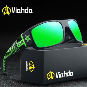 Viahdaデザイン男性古典的な偏光サングラス男性スポーツ釣りシェード眼鏡UV400保護