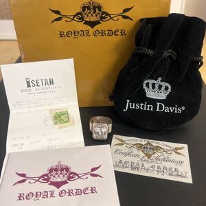 ROYAL ORDER ロイヤルオーダー　クリアGODリング　シルバー　SILVER925 SV925 Justin Davis 　レオナルドディカプリオ　ギャランティ付き