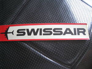 ■即決価格　送料込み金額　スイス航空　SWISSAIR　ステッカー　 アンティーク 昭和レトロ 当時物 ◆未使用◆