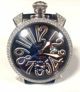 gagamilano ガガミラノ マニュアーレ 48mm ベゼル ラグ アフターダイヤ加工します カスタム 取付 マヌアーレ ナポレオーネ クロノ パブェ