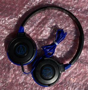 audio-technica ヘッドホン ATH-S100 ブラック×ブルー ジャンク品　送料無料