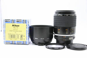 NIKON ニコン Ai-S Micro NIKKOR 105mm F2.8 & HS-14元箱付