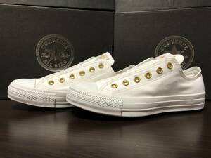 コンバース オールスター スリップ III OX CONVERSE ALL STAR SLIP III OX 25.0cm WHITE/GOLD