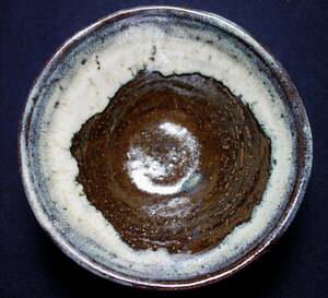 中華民国2年７月（第2革命期）　天目釉　古茶碗　丁氏作　陶磁器研究