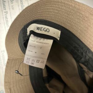 WEGO 新品カーキー・グレー・キャップ　コットン100% フリーサイズ　お値打ち品　綺麗傑作最高傑作品　インタレスティング　安価　