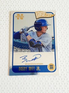 Bobby Witt Jr. 直筆サインカード　2020 ONYX auto