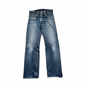 激渋◆MOMOTARO JEANS 桃太郎ジーンズ デニム パンツ ジーンズ ボタンフライ ヒゲ ハチノス セルビッチ 赤耳 W32/メンズ 出陣レーベル