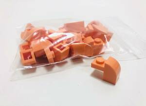 【新品未使用】レゴ　LEGO　ブロック　カーブトップ　2x1 オレンジ　24個　２×１