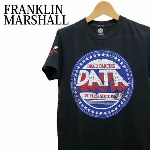 FRANKLIN&MARSHALL 半袖Tシャツ　イタリア製　プリントTシャツ黒