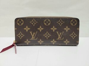 ★LOUIS　VUITTON　ルイヴィトン　モノグラム　ポルトフォイユクレマンス　M60742　長財布　ジッピーウォレット　中古★004069