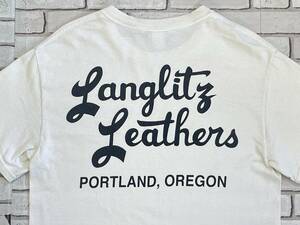 ＵＳＥＤ　ラングリッツレザー　LANGLITZ LEATHERS　半袖Ｔシャツ　サイズＳ