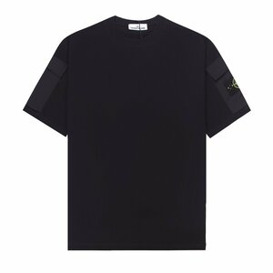 Stone Island ストーンアイランド 半袖 tシャツ 男女兼用 黒 t-shirt 夏 トップス ファッション XLサイズ