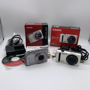 【K-42】　通電確認　デジタルカメラ　2台　CASIO EXILIM EX-H10(12.1 MEGA PIXELS) EX-ZR300(12.5× HS)　カシオ　現状品