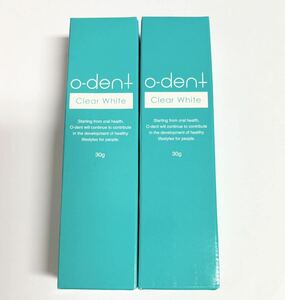 オーデント o-dent クリアホワイト エイゼル薬用ジェル歯磨き 2本