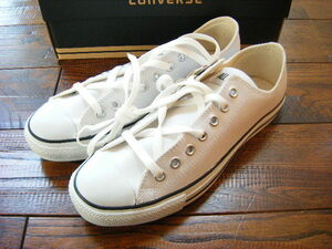 ★28cm★CONVERSE/コンバース★LEATHER ALL STAR OX★11552 WHITE★新品未使用品 箱付★コンバース オールスター レザー 白 ホワイト