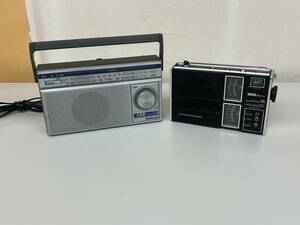 動作品　ナショナル　ラジオ　２台セット　１０００GX　RF-５５７　