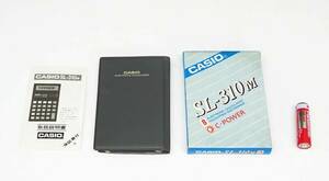 ◆(TD) 箱のみ 昭和レトロ CASIO SL-310M C-POWER 説明書付き 電卓 ELECTRONIC CALCULATOR コレクション