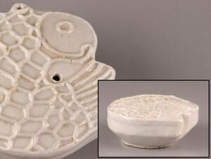 古美術 朝鮮古陶磁器 李朝 白磁 書道具 水滴 時代物 極上品 初だし品 C6150