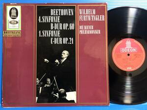 LP フルトヴェングラー ウィーン・フィル ベートーヴェン 交響曲 第4番 第1番 独盤 EX / EX+ 交響曲 BEETHOVEN