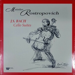 【未開封・4LP】Rostropovich / Bach Cello Suites ロストロポーヴィチ バッハ無伴奏チェロ組曲