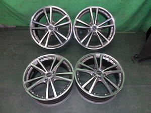 ☆　ホイール　4本　シュタイナー　18×7.5J　+48　PCD114.3　5H　18インチ　ポリッシュグレー　☆