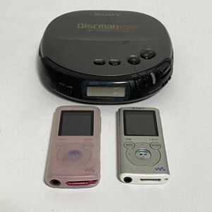 SONY ポータブルプレイヤーまとめ売り DISCMAN Walkman D-245 NW-E052 現状品