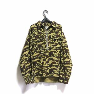 トレンド【a bathing ape / ア ベイシングエイプ】モールスキン/ハーフジップ/シャツ 長袖シャツ 