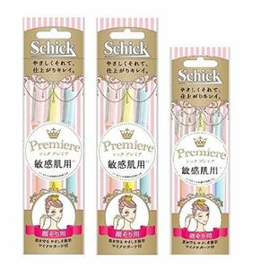 Schick(シック) シック Schick 3本入 × 2個 ・ プレミア 敏感肌用 Lディスポ まゆ用 3本入 × 1個 パック 【まとめ買