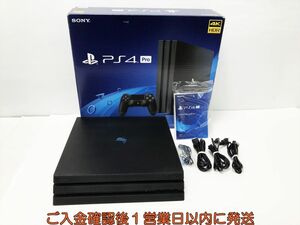 【1円】PS4 Pro 本体/箱 セット 1TB ブラック SONY PlayStation4 CUH-7200B 初期化/動作確認済 FW9.51 タバコ臭有 L03-675os/G4