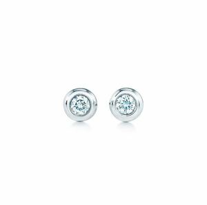 美品☆Tiffany&Co.☆ダイヤモンド バイ ザ ヤード ピアス 0.06カラット エルサ・ペレッティ スターリングシルバー ティファニー