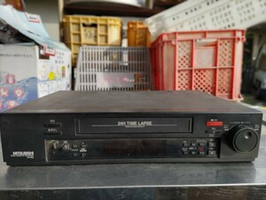 三菱　タイムラプスビデオカセットレコーダー／HV-7424 通電のみ確認