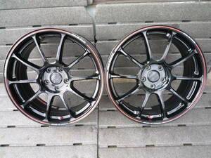 RAYS VOLK RACING ZE40 time attack edition 19×8J +44 5H 114.3 鍛造 軽量 2本セット 中古品