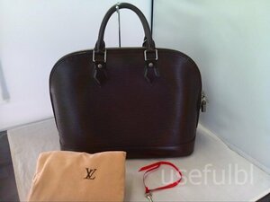 【LOUIS VUITTON】　ルイ・ヴィトン　エピ　アルマ　ハンドバッグ　ダークブラウン　茶系　M5214D SY03-Z52