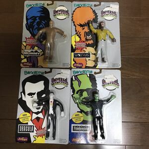 justoys universal monsters bend-ems ユニバーサル モンスターズ ベンダブル ドラキュラ 狼男 フランケンシュタイン マミー frankenstein