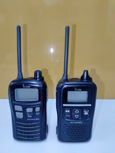 502 ICOM アイコム WITHCALL 特定小電力トランシーバー 無線機 2台IC-4110とIC-4100通電、動作確認済