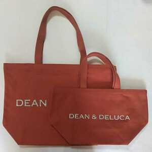 ☆DEAN&DELUCA チャリティートートバッグ S・L 各1点セット テラコッタオレンジ 2021年 限定 ディーン&デルーカ 宅急便無料☆